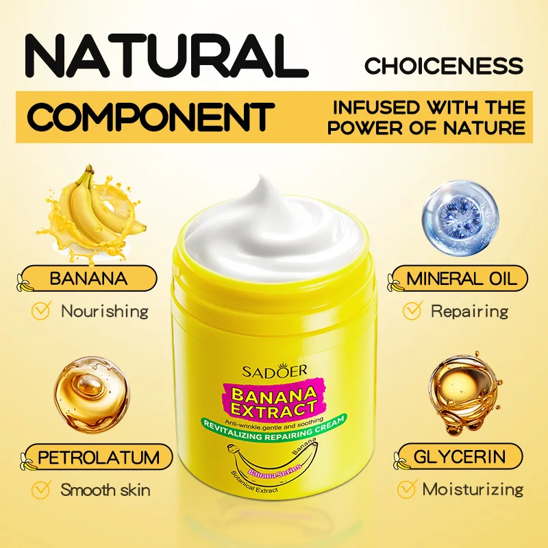 Face cream SADOER banana skin rejuvenation anti wrinkle care cream moisturizing skin cream all skin care products