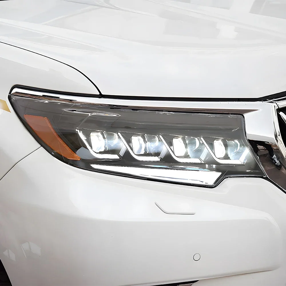 

For Toyota Prado 2018-2023 LED Car Front Lamps Assembly Upgrade Dynamic Flicker Four Projector Lens Auto Headlights Accessories
