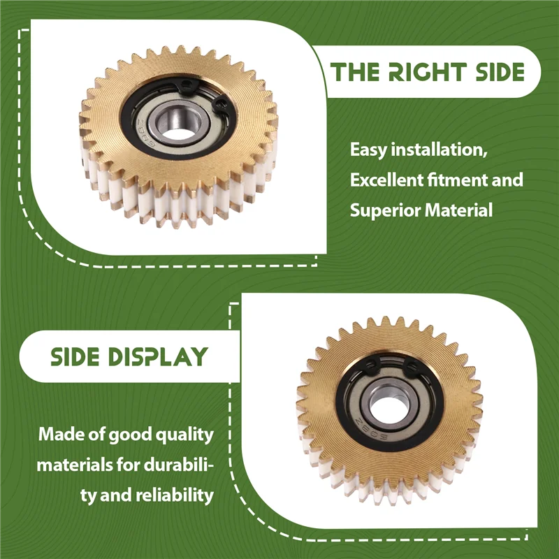 A30P-Power Transmission Gear Set 3 Pcs Copper Motor Gears With Bearings 36 Teeth Ebike Wheel Hub Motor Gear 38X12mm