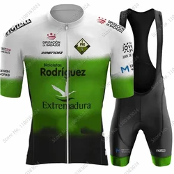 Bicicletas Rodriguez Extremadura 2023 Cycling Jersey Set Short Sleeve Clothing Road Bike Shirts Suit Bicycle Shorts MTB Maillot