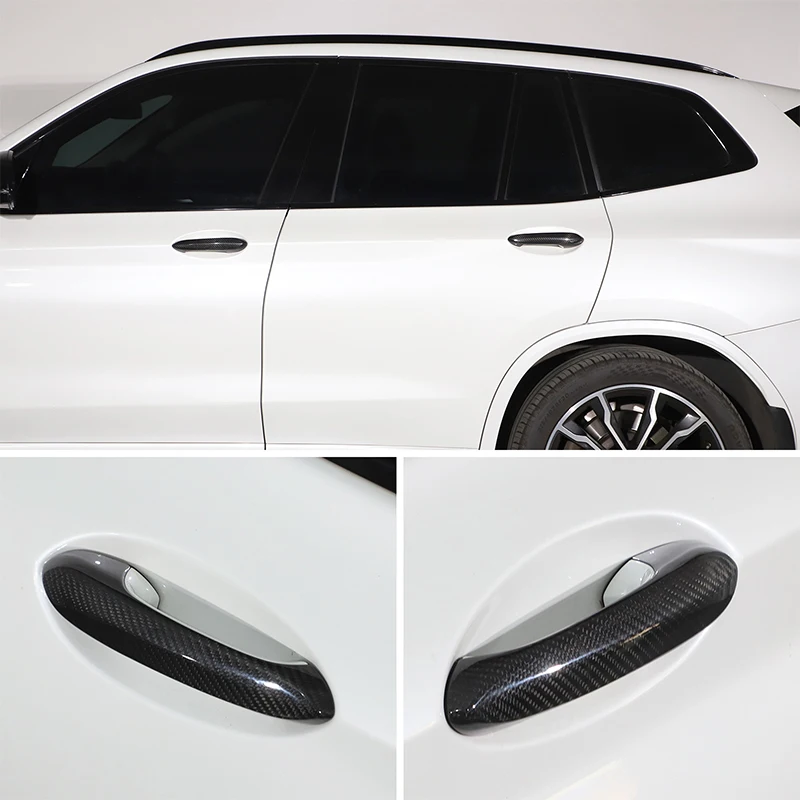 

For BMW 3 4 5 6 7 8 X series G01 G02 G05 G06 G07 G20 G22 G30 G31 G38 G11 G32 M5 F90 Real carbon fiber car door handle cover