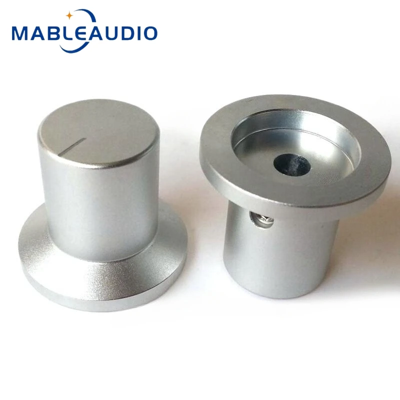 1PCS 30X19X26mm Aluminium Legierung Solide Knopf Gitarre Effektor Volumen Potentiometer HIFI Sound Verstärker Knopf – Detail 5