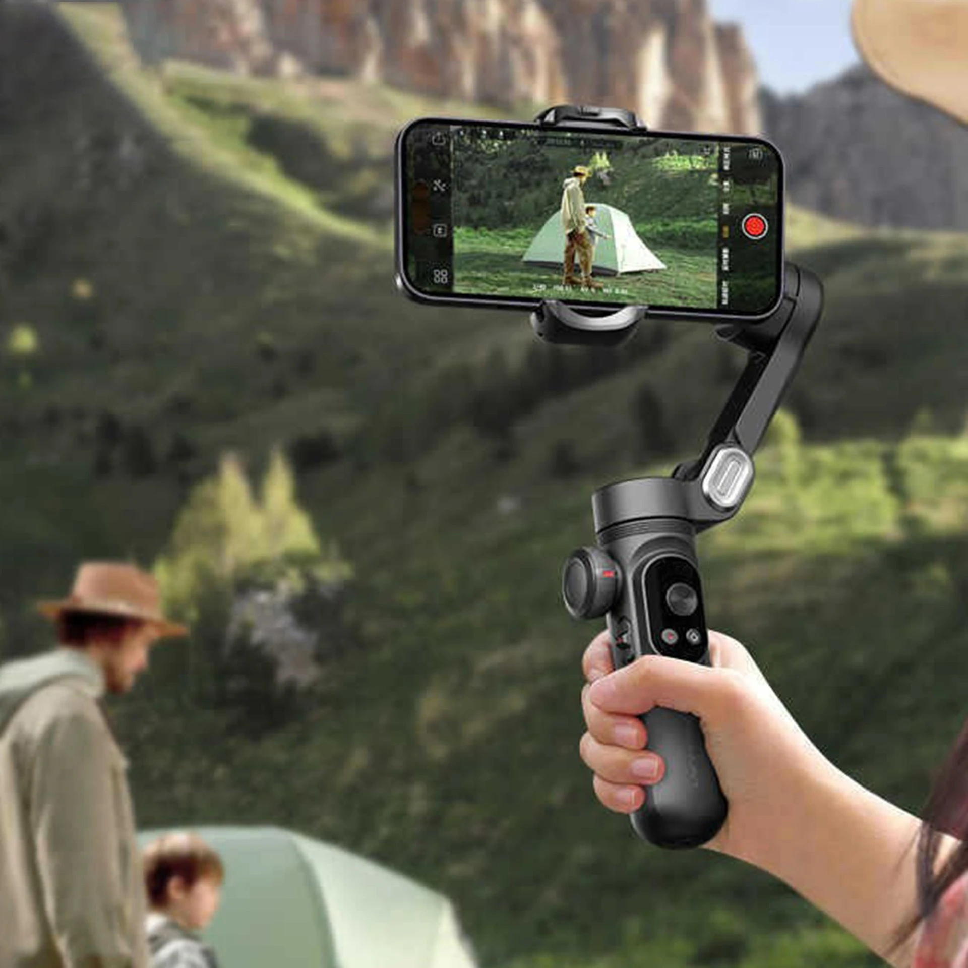 SMART X stabilizer three-axis hand stabilizer intelligent follow-up video Internet celebrity live vlog shooting