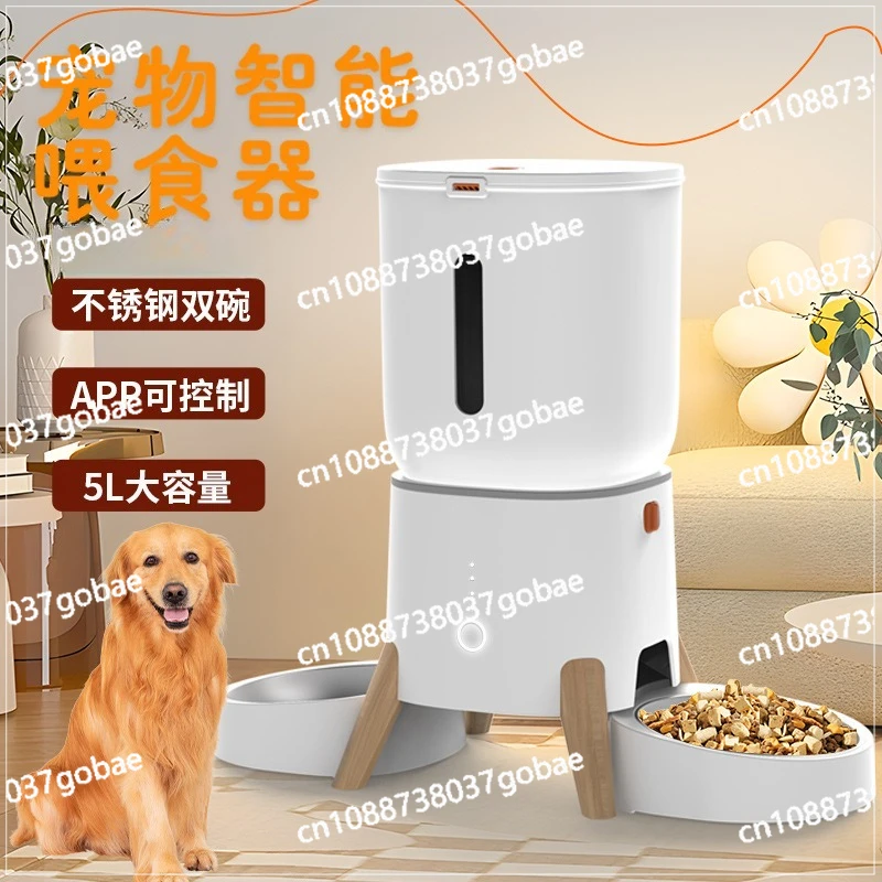 5L Pet Intelligent Feeder APP Controls Remote Feeder