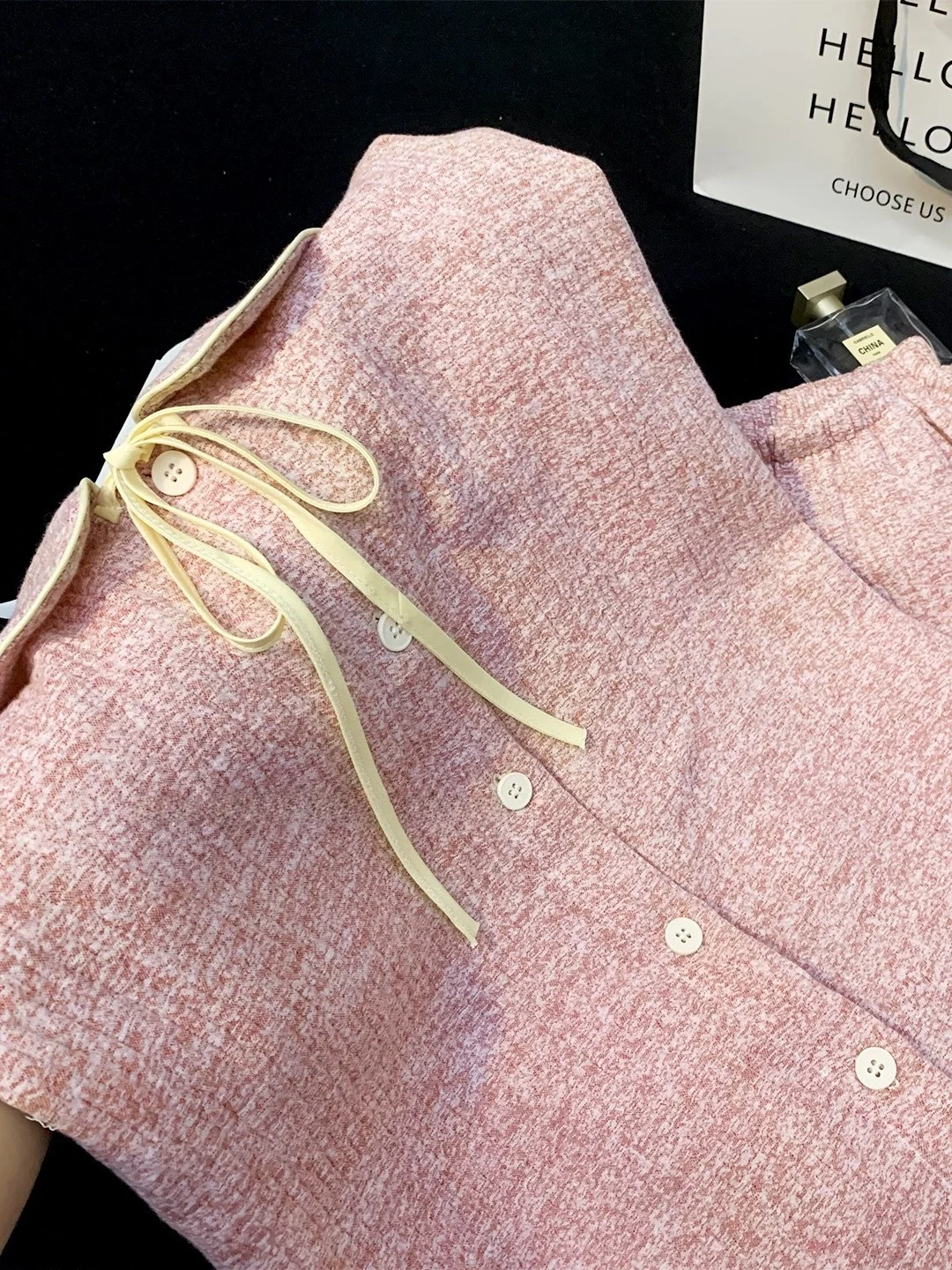 pink-pure-cotton-baby-sleepwear-set-long-sleeve-long-pants-home-clothes-for-women-spring-autumn-new-arrival-comfortable-soft