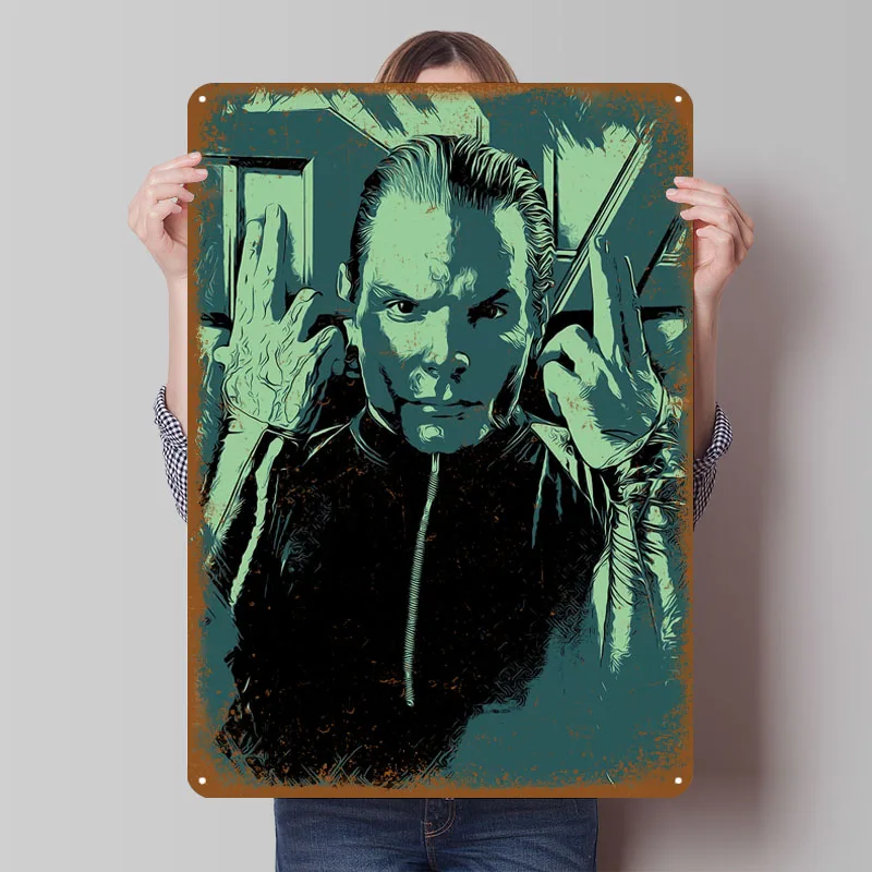 Jeff Hardy-letrero de programa de televisión, decoración de carteles para decoración de habitación, carteles de hojalata de Metal personalizados para decoración de arte de pared, accesorios de Bar Retro