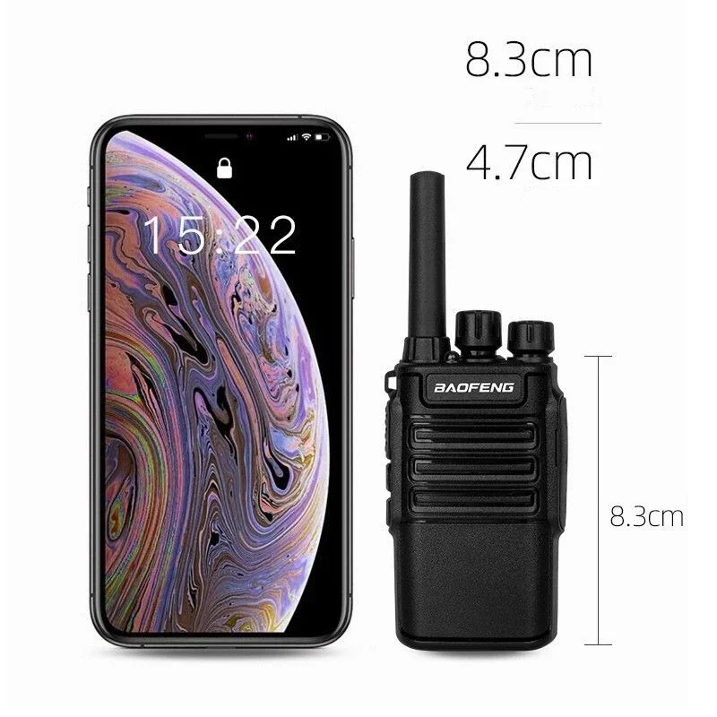 Baofeng original de alta qualidade walkie talkie chamada criptografada de alta potência pequeno mini portátil adequado para restaurante ao ar livre