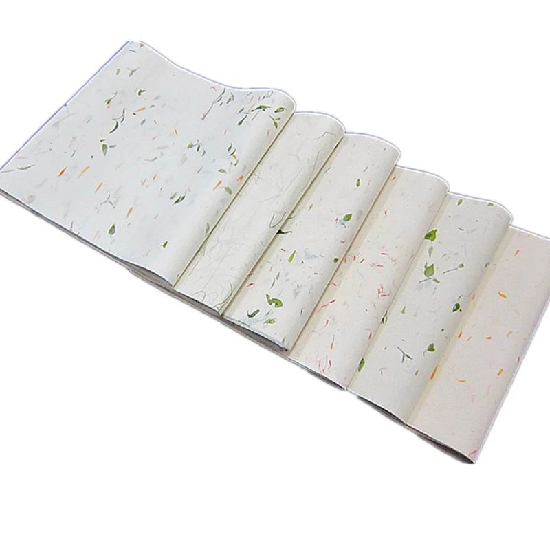 

Yunlong Plant Fiber Xuan Paper Thicken Handmade Half-Ripe Rice Paper Brush Pen Calligraphy Painting Works Paper Packaging Papier