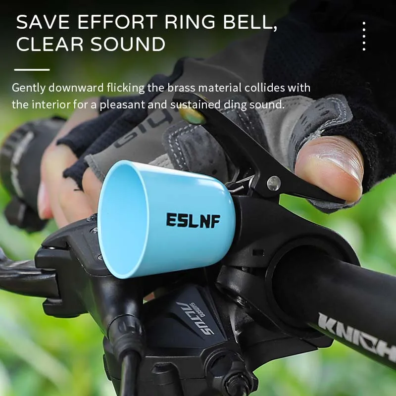 ESLNF-timbre de ciclismo Mini timbre de bicicleta de latón Retro para bicicletas de carretera, bicicletas de montaña, Scooters para niños, bocina, timbre de bicicleta