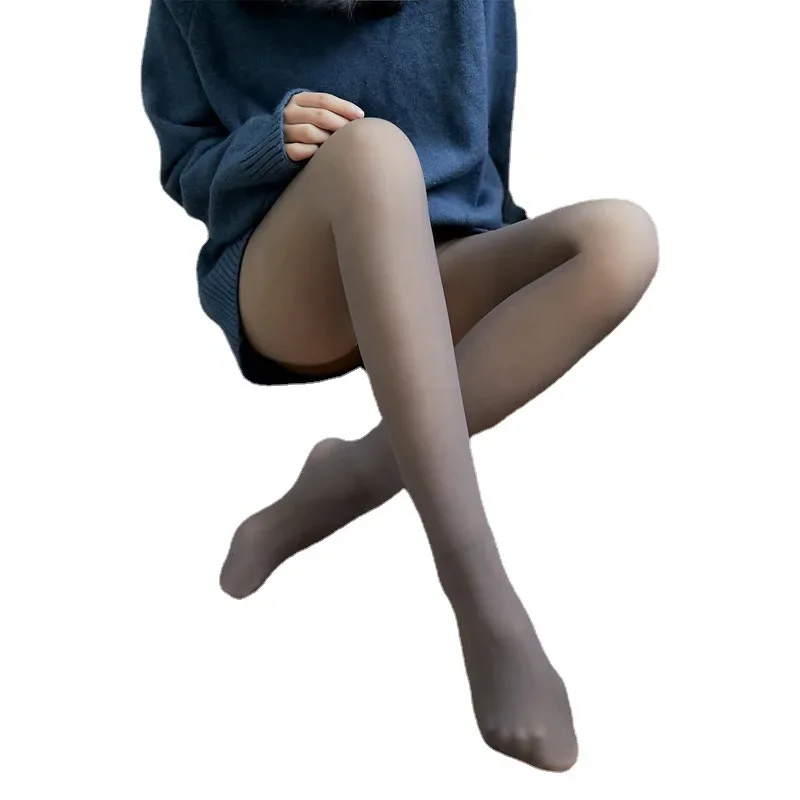 Caofeimao Women Translucent Pantyhose Autumn Sexy Mesh Woman Tights Stockings Thin Black Girls Sock Pants 2025 Thermal Female