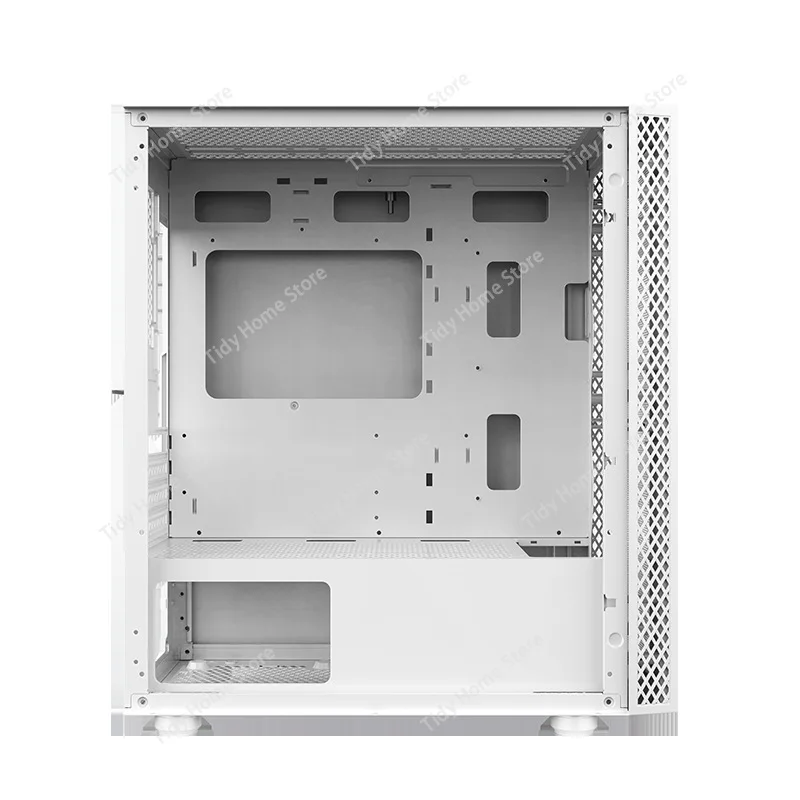 

Чехол для настольного игрового ПК — сетчатая панель, готовая к водяным охлаждению, боковая панель из полностью закаленного стекла (полная прозрачность)