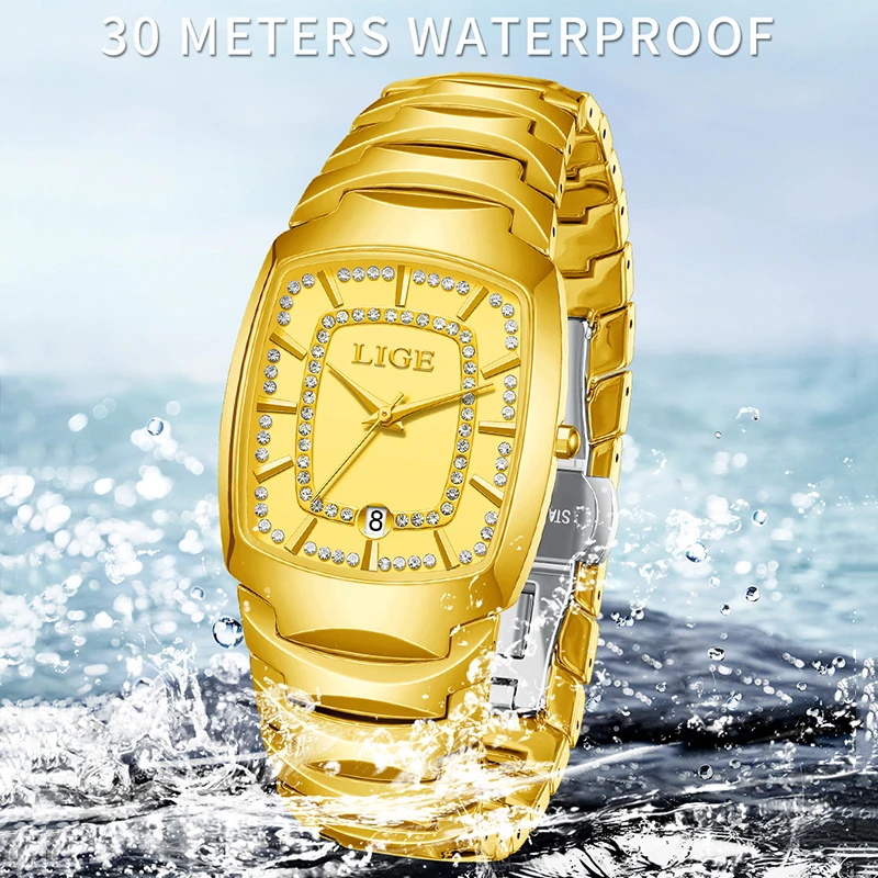 LIGE Simple Women's Quartz Wristwatches Top Brand Luxury Sports Waterproof Watch For Women Fashion Elegant Bracelet Watch Women