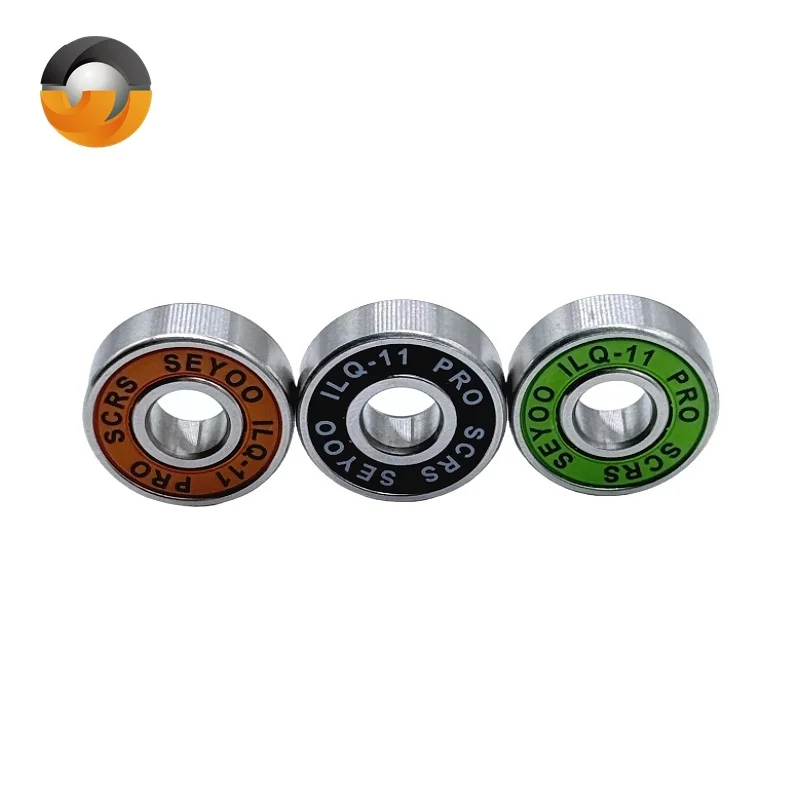 8 قطعة 608 RS تحمل ILQ-11 8x22x7 الأخضر Longboard سرعة مضمنة عجلة تزلج تحمل سكيت سكوتر السلس سكيت سكوتر تحمل