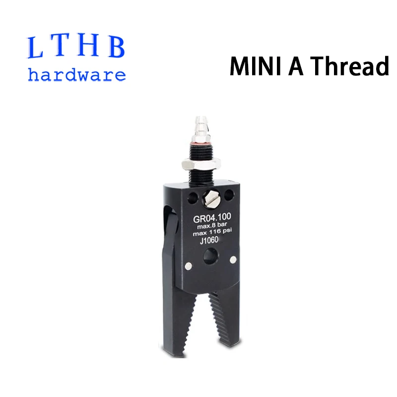 

Mechanical Arm Gripper Pneumatic Clamp MINI A Male Female Thread Fixture Injection Molding Accessories Robot Automation Tools
