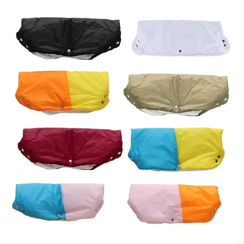 H0XF Handlebar Cover with Baby Pram Accessories Stroller Armrest Cotton Plush for Case Cover for Arm Covers Solid Color