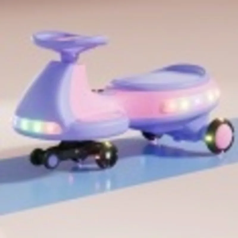 12V elektrische wiebel voor kinderen, autorit op LED-verlichting, muziek, anti-rollover, leeftijden 3 jongens, meisjes, binnen en buiten