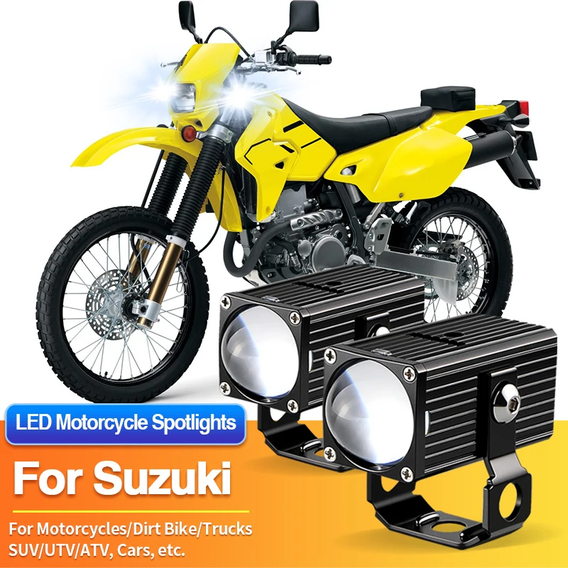 1/2PCS LED Universal Motorcycles Headlights White Fog Light UTV ATV for Suzuki AX4 GD115/Boulevard C50/C50T/M109R/M109R Boss