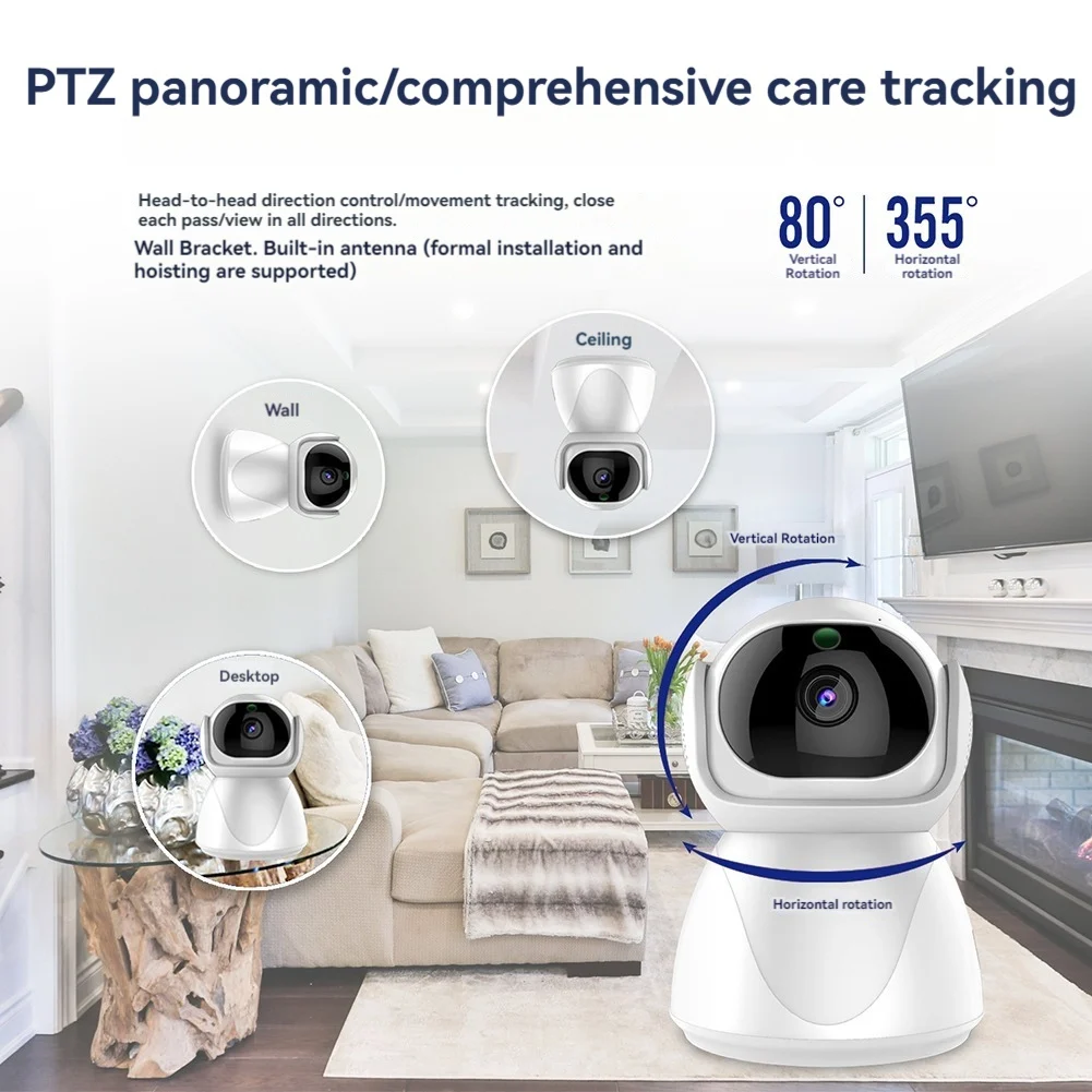EYFL-Indoor Security Camera For Home Baby Monitor Dog-Cat-Pet Cameras Surveillance Cameras With Night Vision view 6