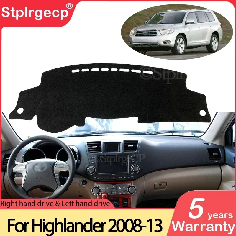 

Для Toyota Highlander XU40 Kluger 2008 ~ 2013 противоскользящий коврик для приборной панели, коврик от солнца, коврик для приборной панели, аксессуары для ковров 2009 2011 2012