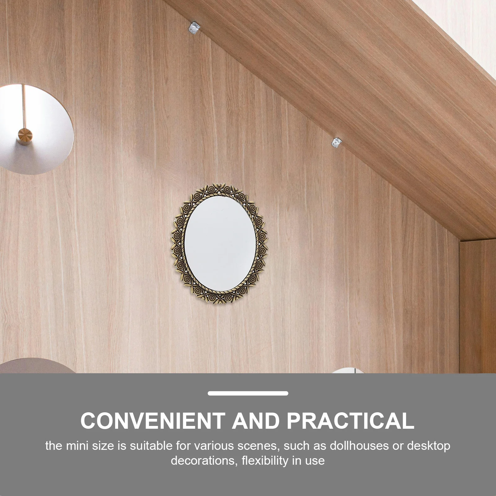 4 stuks vintage ovale miniatuur spiegels voor poppenhuisaccessoires slaapkamer badkamer klein meubilair decoratieset vintage spiegel