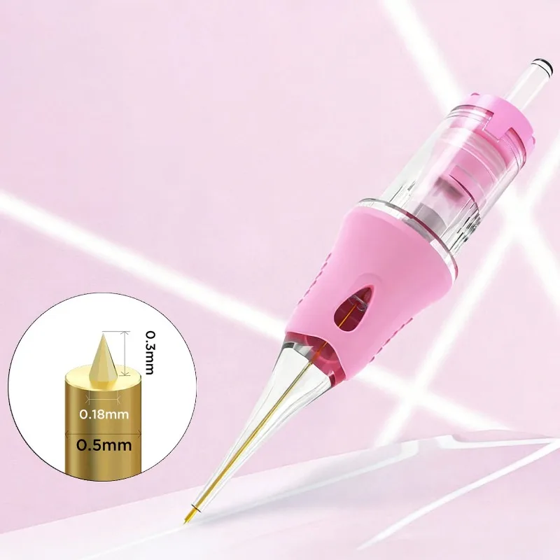 10PCS Universal Permanent Makeup Needles Professional Tattoo Needles Tattoo Supplies Coloring Nano Integrated Full Throw Needle
