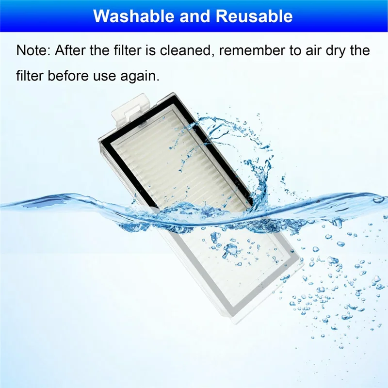 ABHU ตัวกรองเปลี่ยนสําหรับ Roborock Q7 Max +,Q7,Q7 +,Q7 Max,Q5 Pro +,Q5 Pro,Q8 Max,Q8 Max + หุ่นยนต์สูญญากาศ