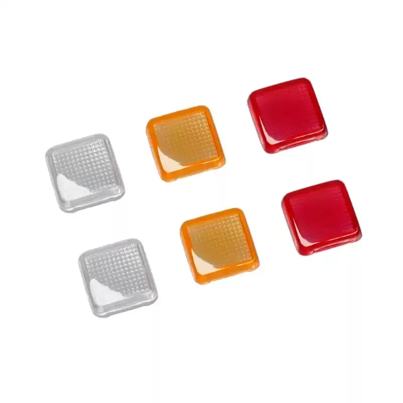 RC 1/14 プラスチックテールライトカバー 3 色ライトシートタミヤ 1/14 燃料タンクトレーラーフラットベッドセミトレーラーリーファーセミトレーラー