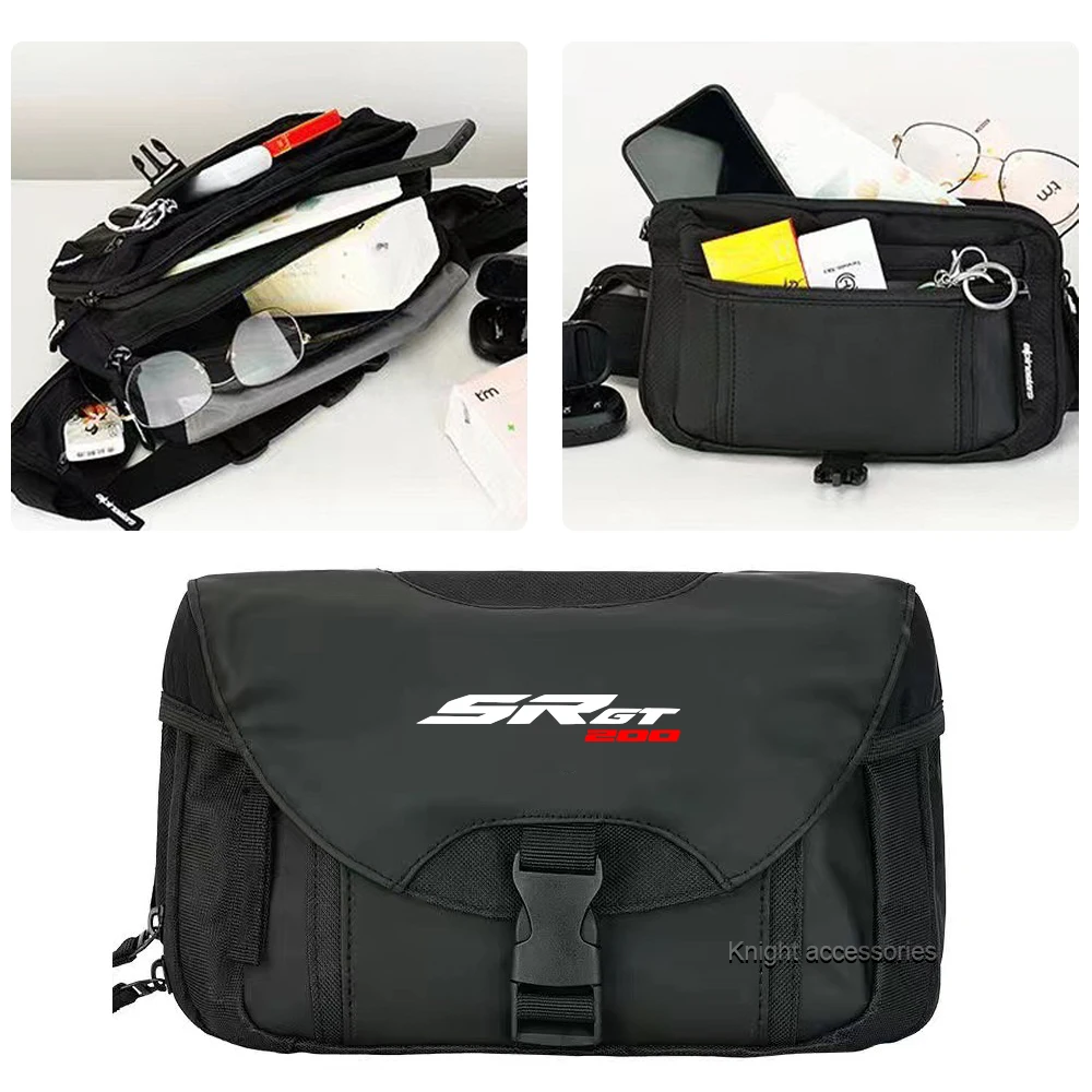 SRGT200 New Waterproof hip bags saddle bag hip bag leg bag general Phone Fanny Pack Bag For Aprilia SR GT200 GT 200