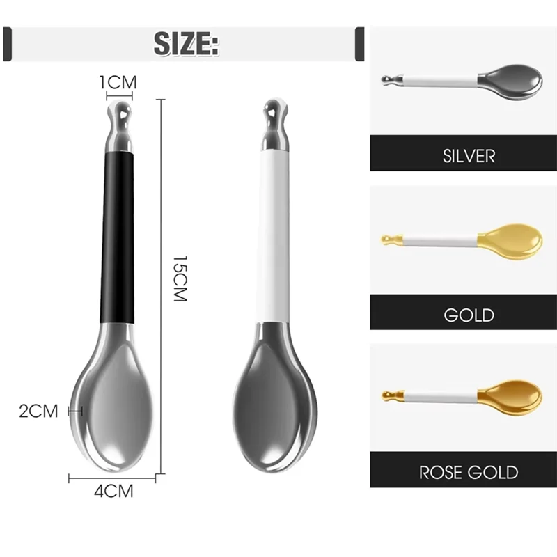 A83G-Beauty الفولاذ المقاوم للصدأ كريم عين عصا تدليك ملعقة الوجه كشط عصا ماكياج ملعقة كريم عين عصا (للعيون منتفخة)