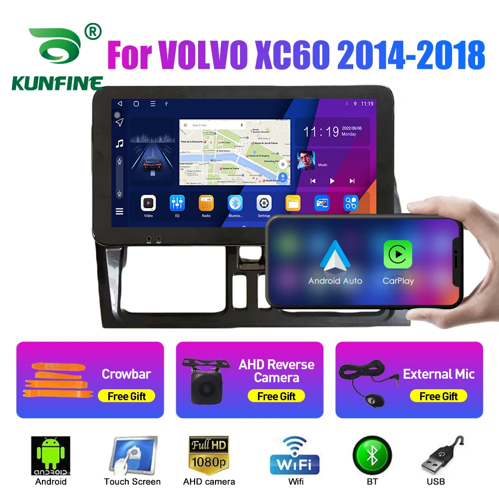 10.33 Inch Car Radio For VOLVO XC60 2014-2018 2Din Android Octa Core Car Stereo DVD GPS Navigation Player QLED Screen Carplay