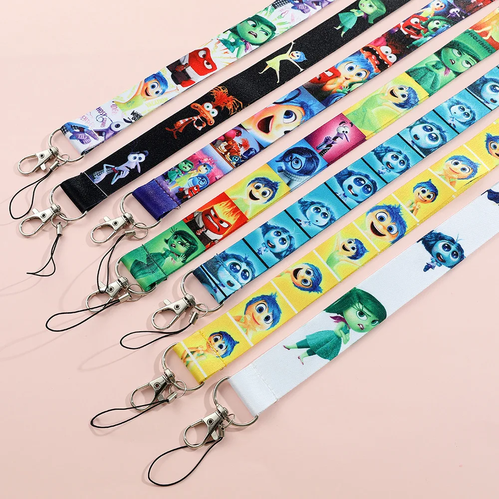 

Inside Out 2 Lanyard Anxiety Envy Ennui Embarrassment Card Holder Camera Hand Strap Versatile Hanger Mobile Phone Accessories