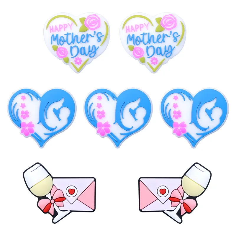 20pcs Baby Silicone Focal Beads Mother's Day Food Grade Newborn Chewing Toys Bead DIY Nipple Chain Jewelry Pens Accessories