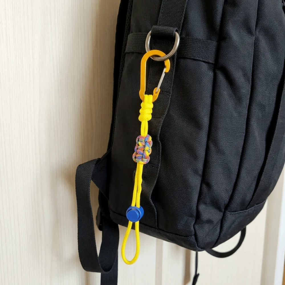 Alloy Water Bottle Lanyard Locking Carabiner Clip Multicolor Beverage Lanyard Adjustable Braided Rope Backpack Hook Travel