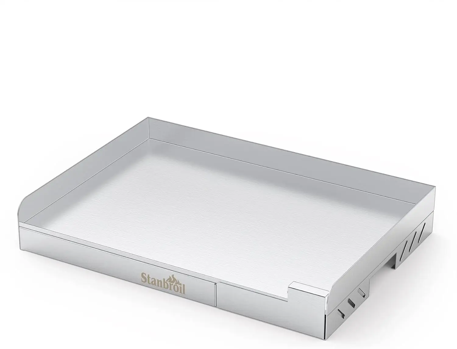 

Universal Stainless Steel Grill Griddle with Even Heat Cross Bracing for BBQ Charcoal/Gas Grills, Camping, Tailgating, Parties