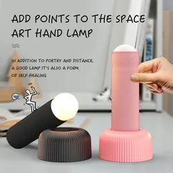 LED Night Light Rechargeable Hand Pull Switch Table Sleep Night Lamp Atmosphere Table Lamp for Bedroom Decoration Birthday Gift