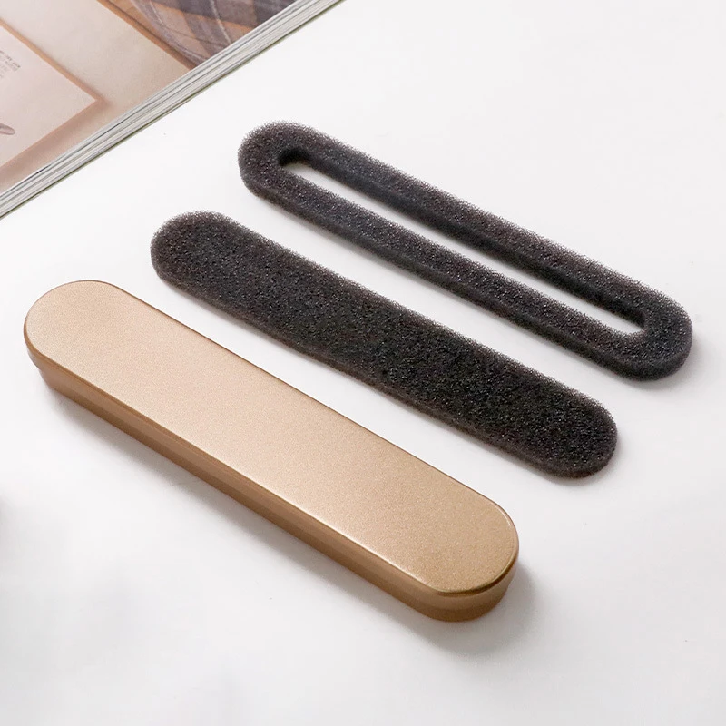 17x2cm Black Metal Pen Box High Quality Protection Box For Fountain Pen Pencils Stationery Gift Box Office School Supplies