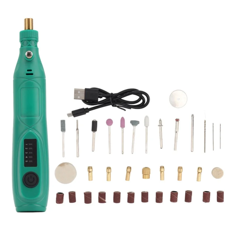 

3.7V Cordless Rotary Tool Kit Variable Speed Mini Electric Grinder Pen For Engraving Polishing