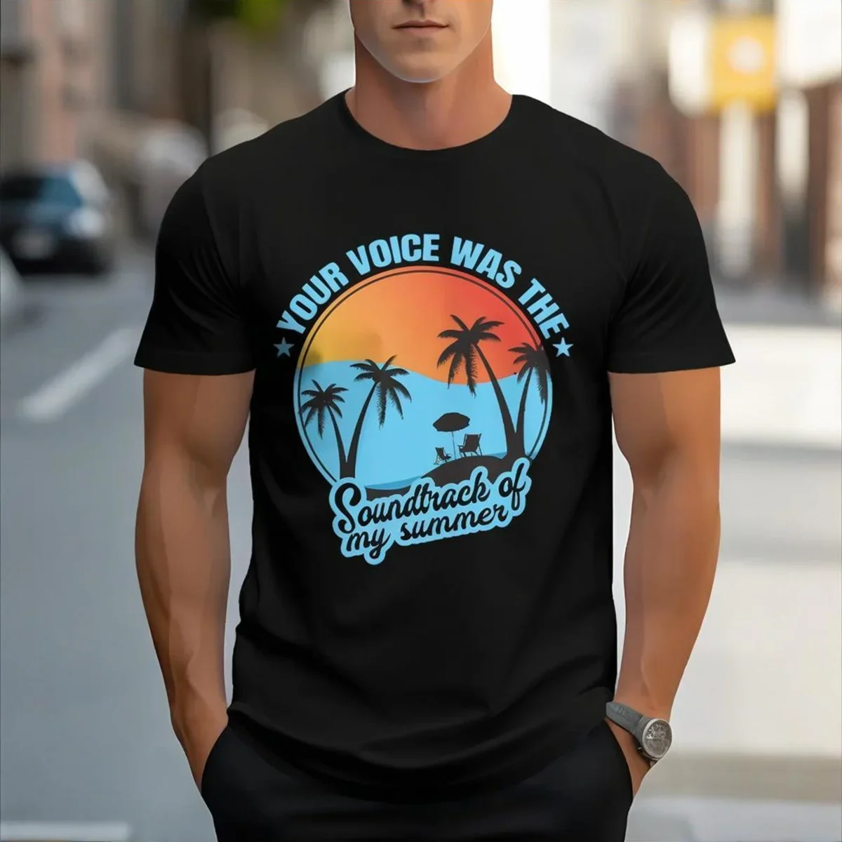 

Мужская футболка для отпуска с 3D-принтом — стираный стиль в стиле ретро с тонкими гавайскими узорами, летняя повседневная дышащая футболка