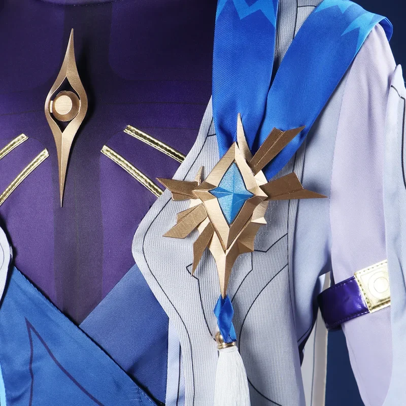 ZA01 【Wetrose】в наличии Sunday Косплей Костюм Honkai Star Rail Sunday Oak Family Полный комплект парика Хэллоуин XmasZa0@