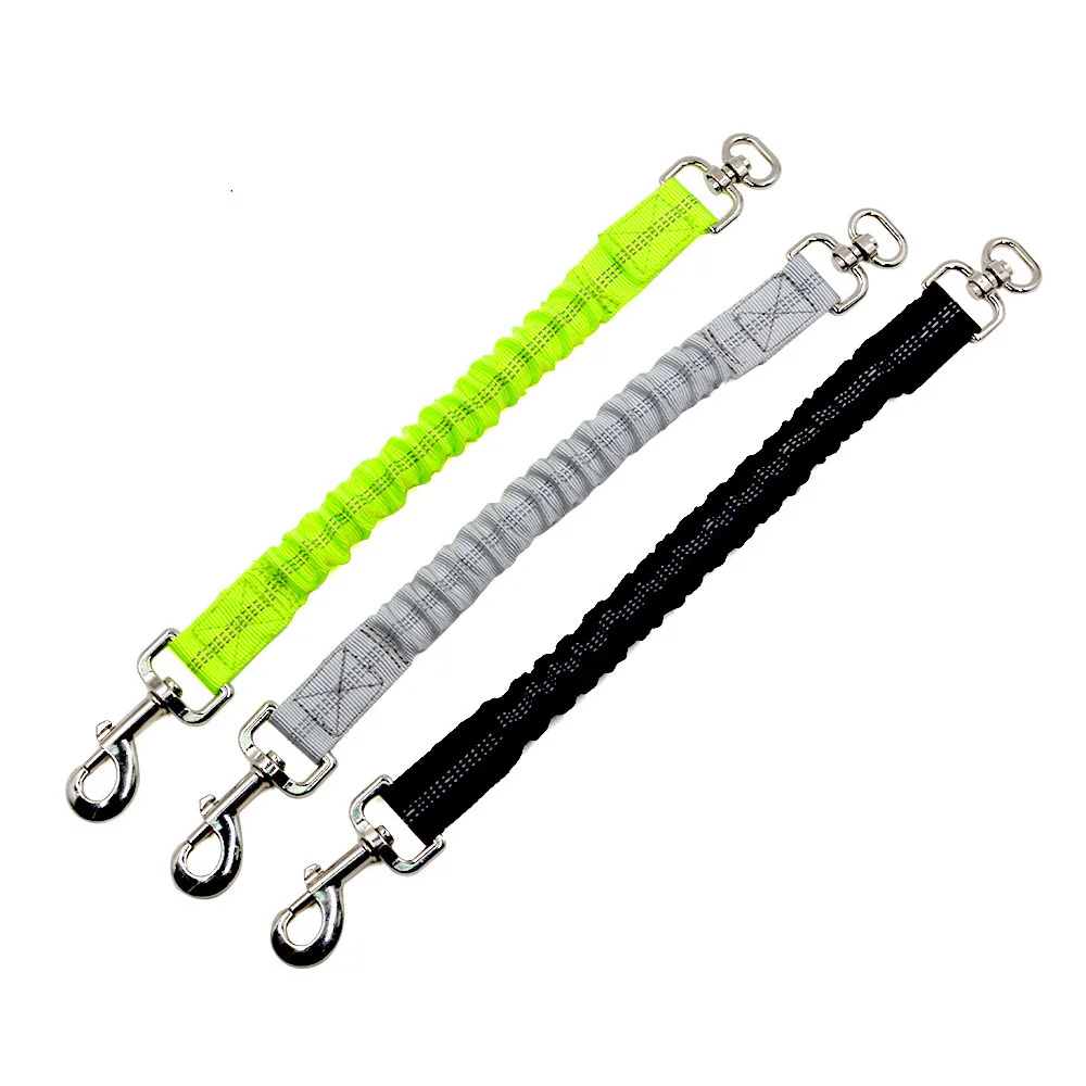 Dog Leash Extend Rope Pulling Force Buffer 37-60cm Elasticity Nylon Harness 2.5cm Wide Suitable For Middle Large Dogs Puppy