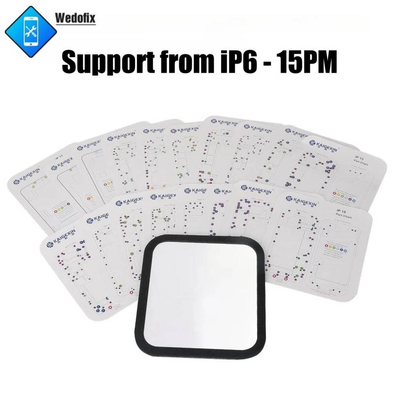 31 in 1 Magnetic Screw Chart Mat Screws Fall Protection Pad with Graphic for iPhone 15 14 13 12 11 X 8 7 6