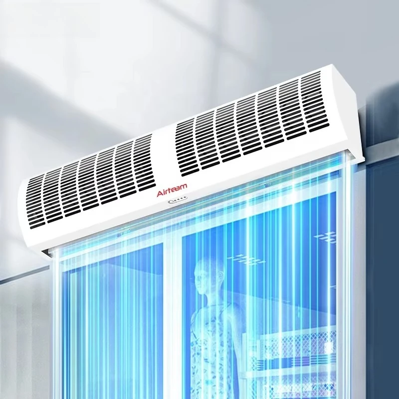 Tenda d'aria ad alta efficienza 110 V 220 V elettrica e isolante per porte esterne ad aria calda e fredda