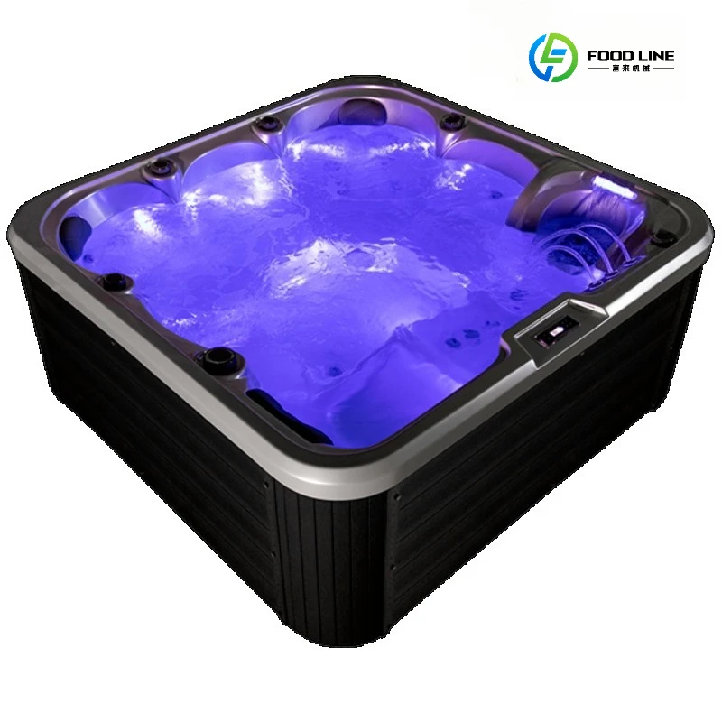 Уличный акриловый джакузи FL на 6 человек с гидромассажем, готовый к использованию, с системой Balboa