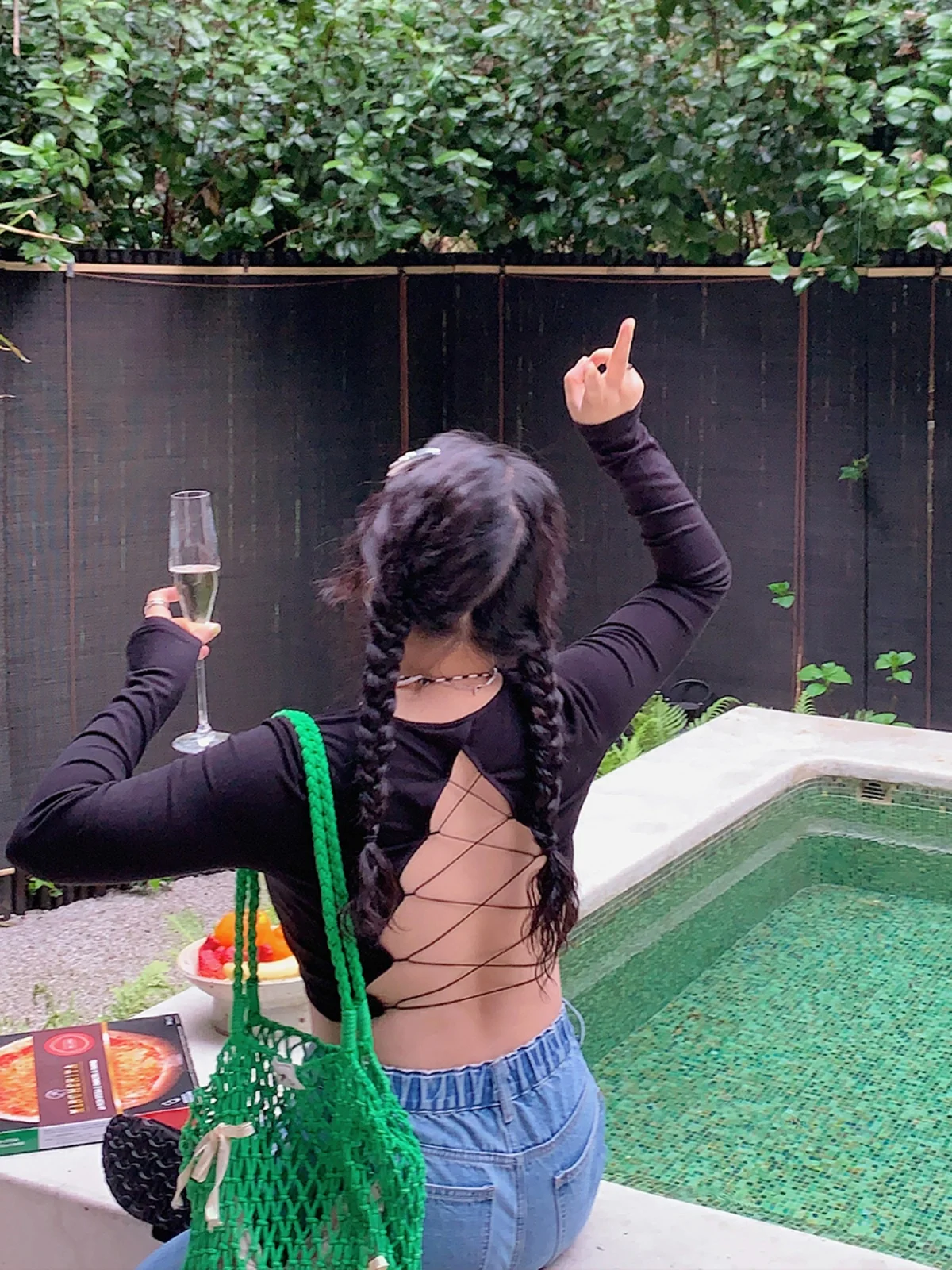 

Ele Bal Long Sve Women's T-irt Faionable Design Low Waist Cotton Blend Comfortable Fit Casual Sle Top