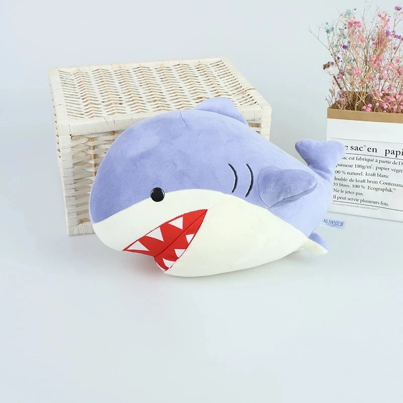 Shark Commander Brand New Anime Final Fantasy XIV FF14 Cute Shark Soft Plush Doll Plush Toy Cartoon Christmas Gift 30cm