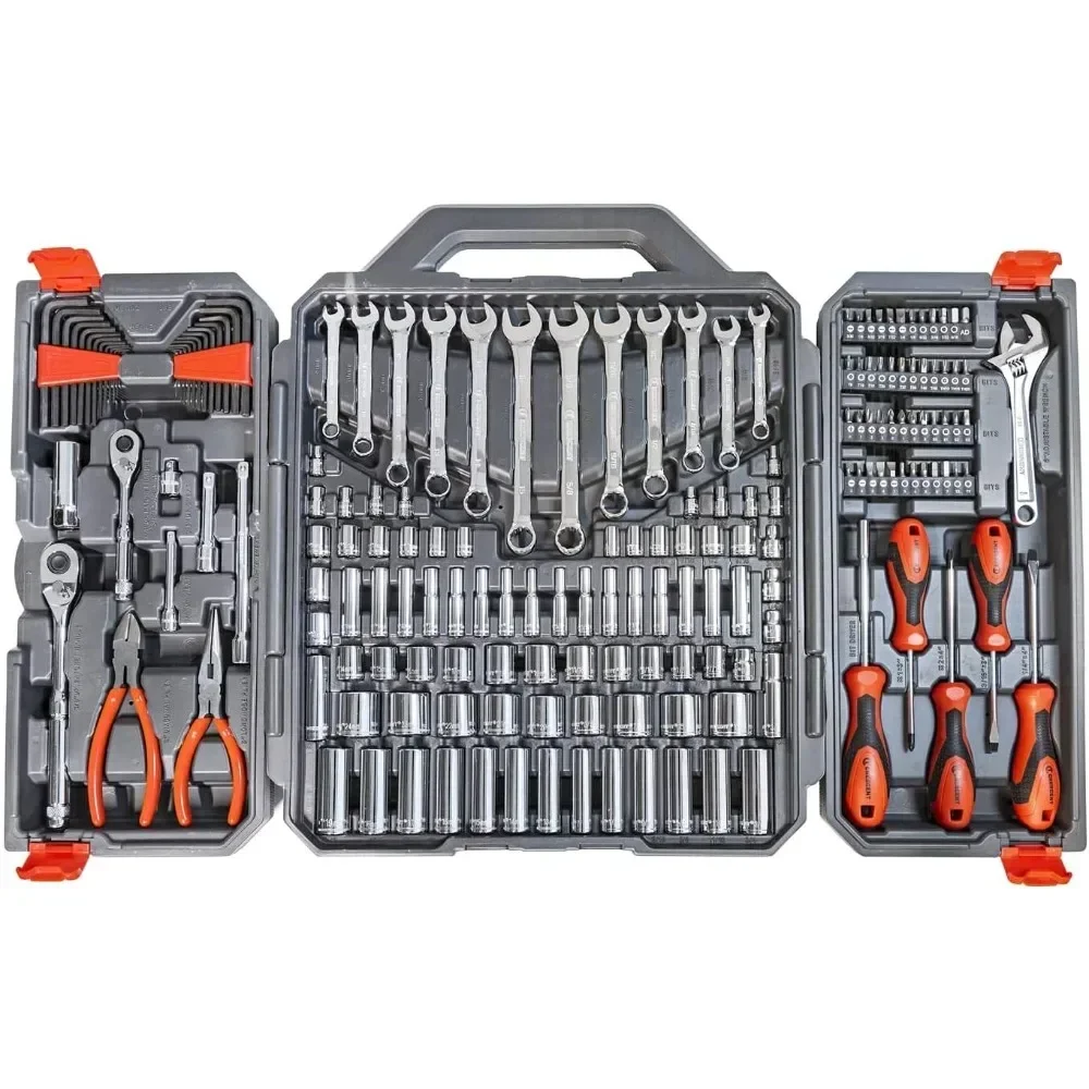 180 Piece Professional Tool Set in Tool Storage Case - CTK180