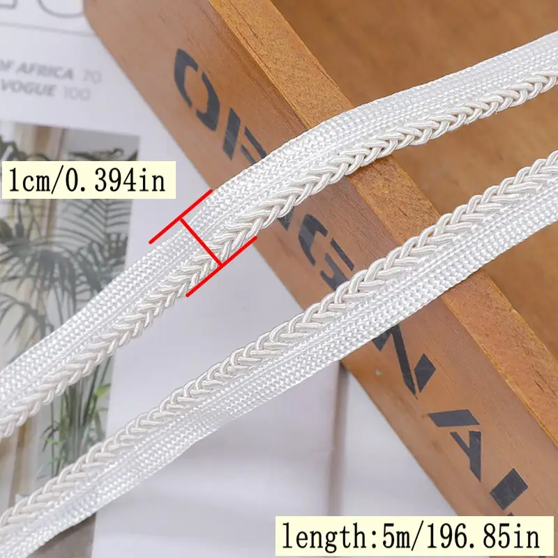 New 5Meters/16.4Ft Per Pack High-Quality Lace Suitable for Wedding Dresses, Evening Gowns, Dresses, Knitted Fabrics, DIY Crafts, Decoration, and Embellishment