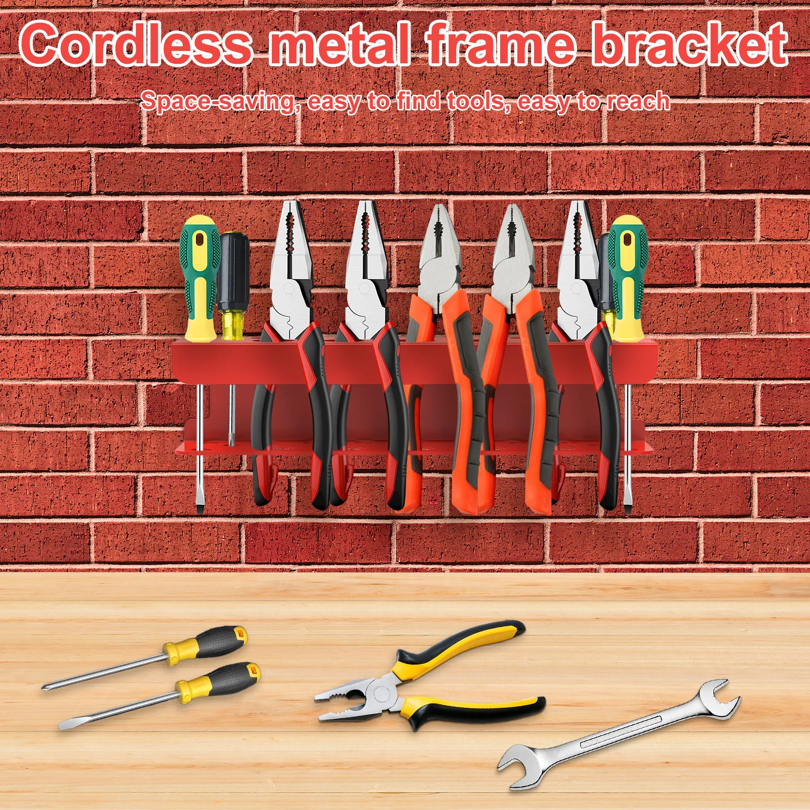 

Magnetic Screwdriver Rack with Powerful Magnetic Strip 18 Hole Heavy Duty Metal Tool Organizer for Screwdriver Hammer Spanner