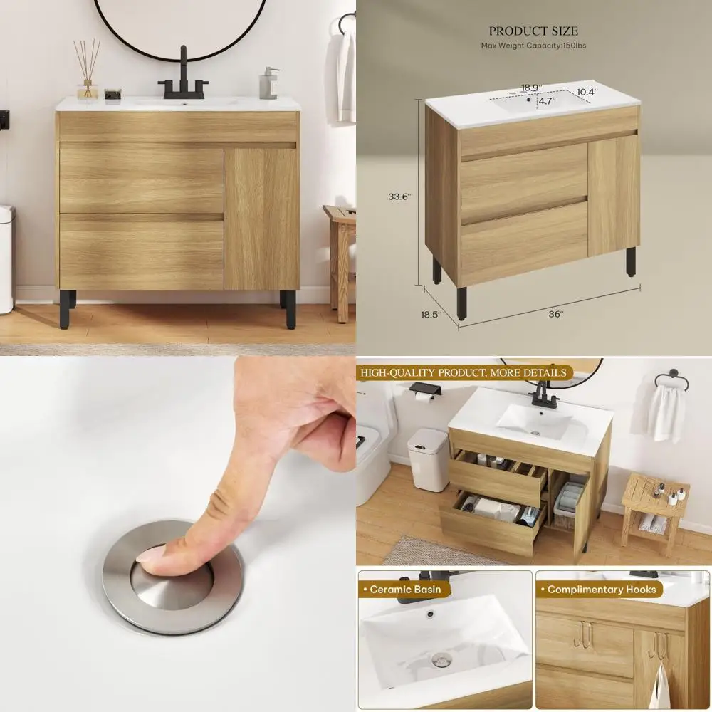 

Outdoor Wicker Bistro Set with 3 Rocking Chairs and Coffee Table for Patio Conversations