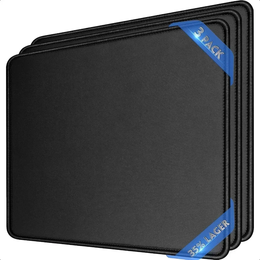 

[35 Larger] Gaming Mouse Pad 12x10x1 8. Delicate Stitched Edges NonSlip Natural Rubber Base PremiumTextured Waterproof Mousepad